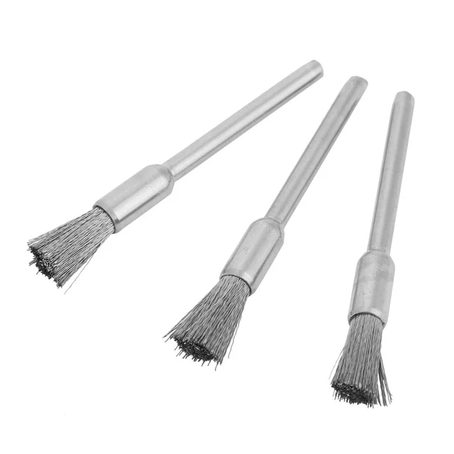 15Pcs/set Mini Steel Wire Brush Polishing Wheel For Grinder Tool 3*5mm FFG