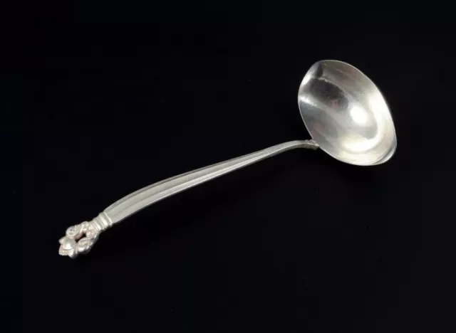 Georg Jensen, Acorn pattern, sauce spoon in sterling silver. Marked after 1945.