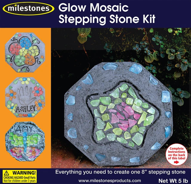 Kit de escalones de mosaico Midwest Products que brilla en la oscuridad
