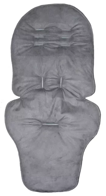 Jillyraff Padded  Seat Liner to fit M & P Ocarro pushchairs in Grey Suedette