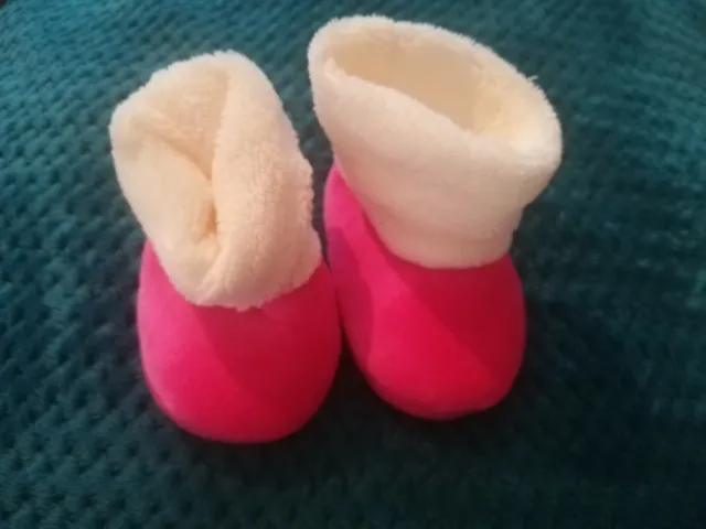 Jolies chaussures de lit nouveau-né bébé garçon fille CSoft semelle pram antidérapante émeu mignon rose