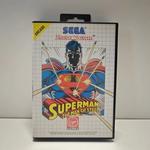 SUPERMAN THE MAN of Steel Sega Master System embalaje original en