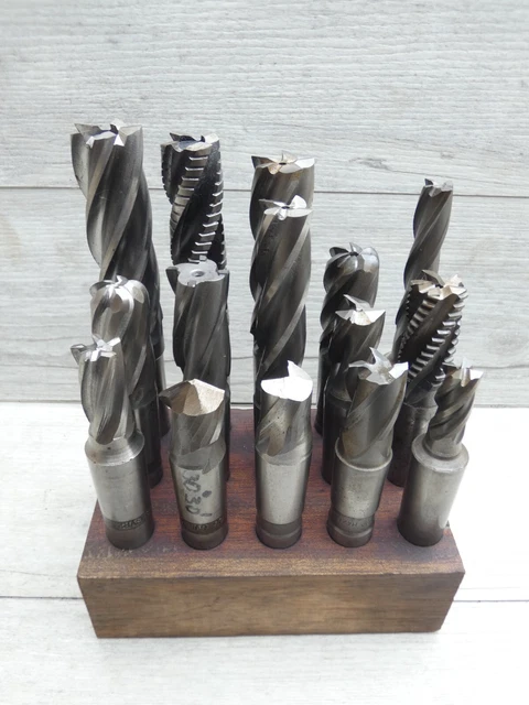 lot de 15 fraises 2 taille cone morse 3 HSS diamètre de 16 à 28mm (5)