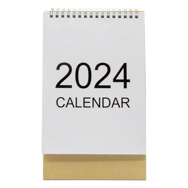 EASYTOREAD MINI CALENDAR Compact Fliptop Desk 2024 with Standup 12