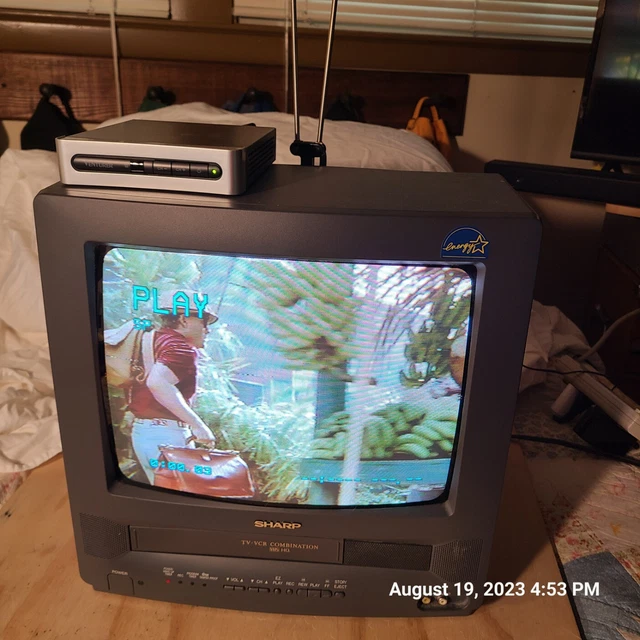 VINTAGE SHARP TV VCR Combo Model 13VTK100 NEW DigitalAnalog Converter
