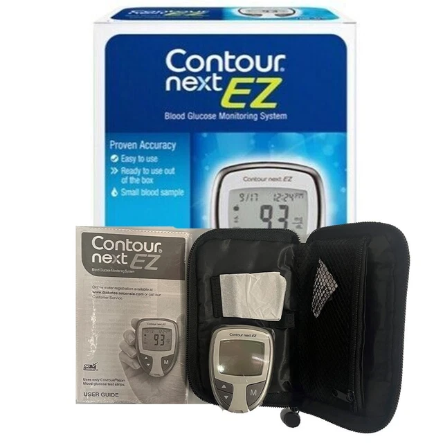CONTOUR NEXT EZ Blood Glucose Monitoring System Meter (Case + Monitor
