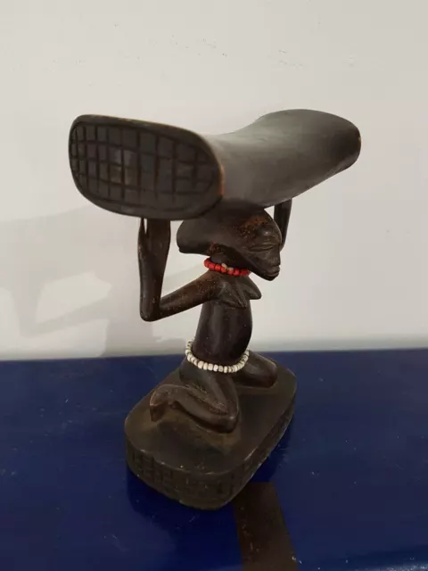 Statue Africaine. African Statue Luba Stool
