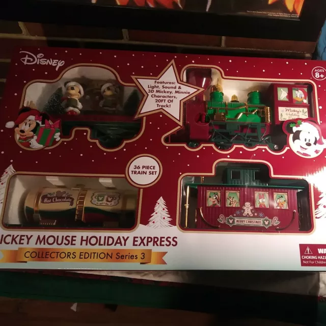 Disney Mickey Mouse Holiday Express 36 Piece Collectors Edition Train - Series 3