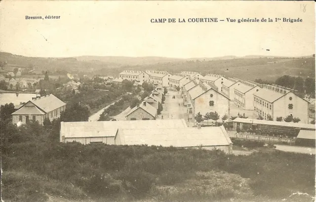 CPA - CREUSE - CAMP DE LA COURTINE, Vue Générale de la 1ère Brigade