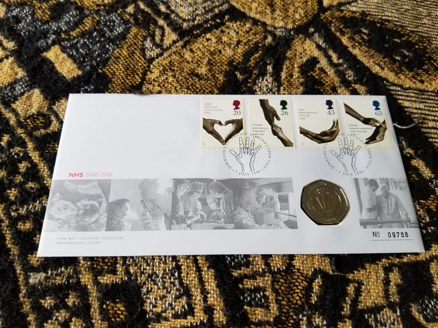 Great Britain First Day Cover - 50 Pence 1998 - NHS 50th Anniversary - Q38