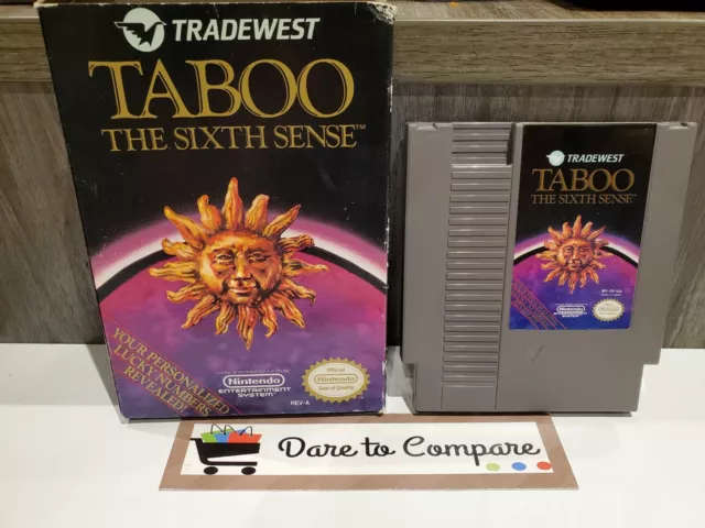 Taboo: The Sixth Sense (Nintendo Entertainment System, 1989) NES Cart and Box