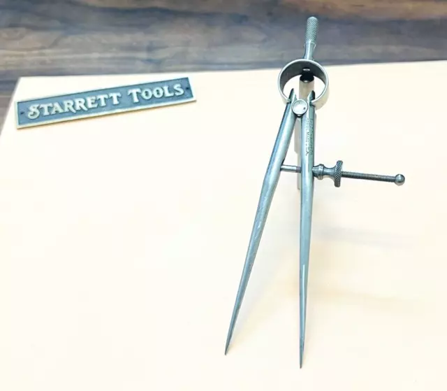 STARRETT No.277  Spring-Type Divider with Round Legs;  ~ 4.0” Size & Capacity.