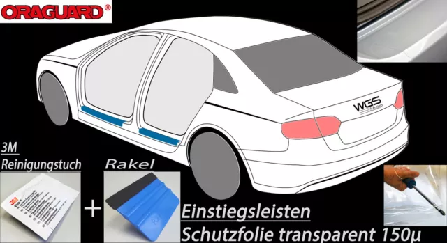 ORIGINAL VW POLO 6R Einstiegsleisten Edelstahl 4 Türer Satz