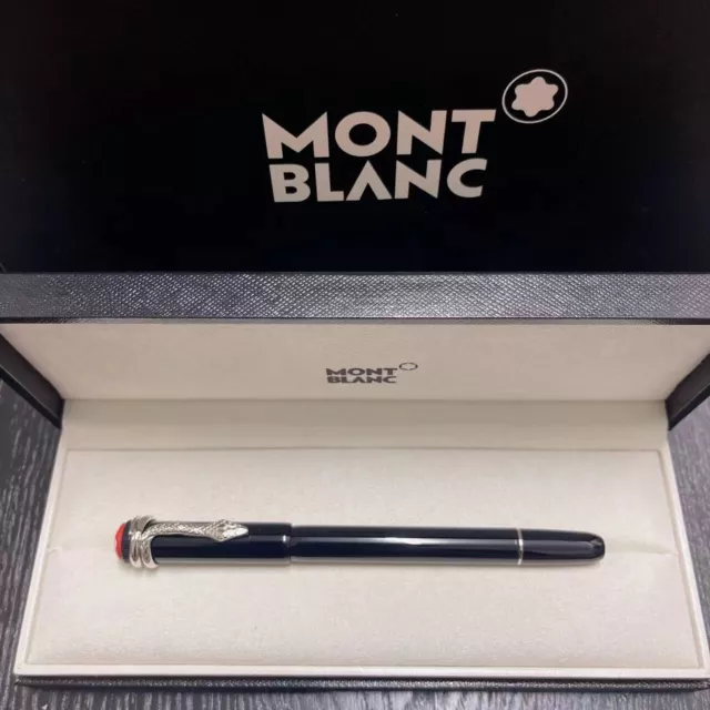 Brand New Snake Series Black+Silver Fountain Pen