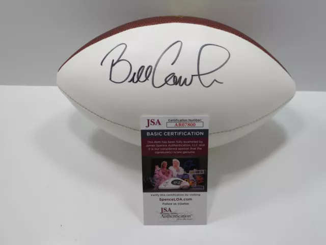 BILL COWHER PITTSBURGH STEELERS SIGNED Football JSA COA