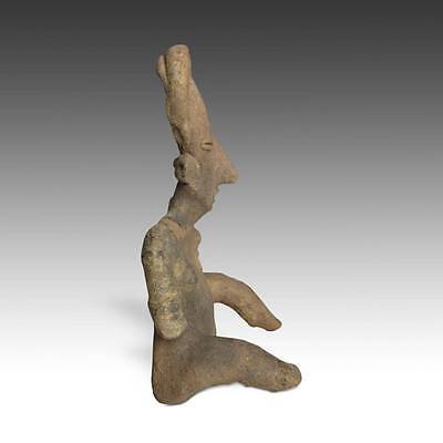Pre-Columbian Terra Cotta Female Figure Colima West Mexico 100 Bc - 300 Ad 2
