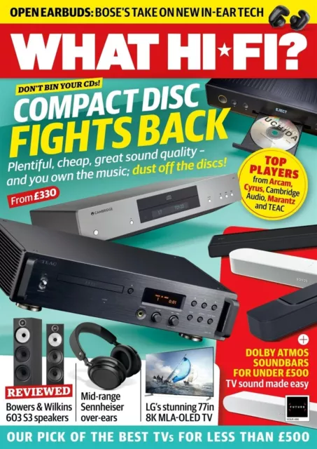 What Hi-Fi? Magazine May 2024 (Cd Fights Back - Top Players) New