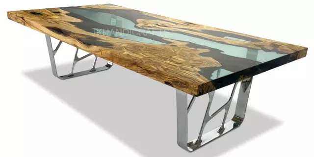 Made To Order Epoxy Resin Dining Coffee Table Top Restaurant Table top