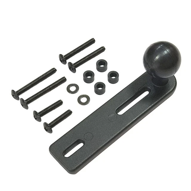 Aluminum Base Rubber Motorcycle Bike Mount Black Fork Stem Base with Ball for He