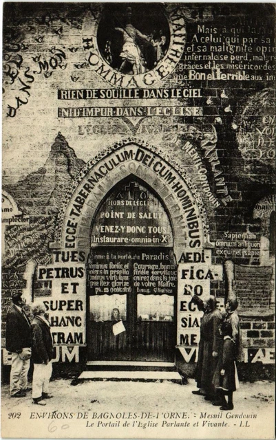 CPA AK Menil Gondouin Orne - Le Portail de L'Eglise (800299)