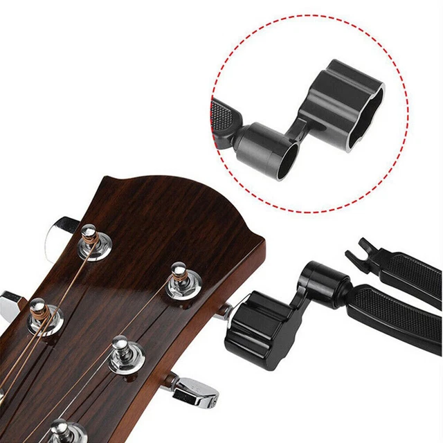 3IN 1 Guitar String Winder Cutters Bridge Pin Puller Peg Winder Multi Tool