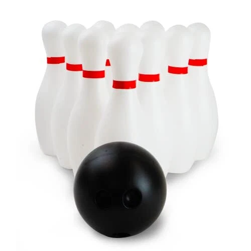Kids Bowling Set - 12 Piece Lawn Bowling Games Set - Portable Indoor or
