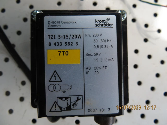 KROMSCHRÖDER Zündtransformator TZI 7-12 / 100 W – 84331383, Gebraucht