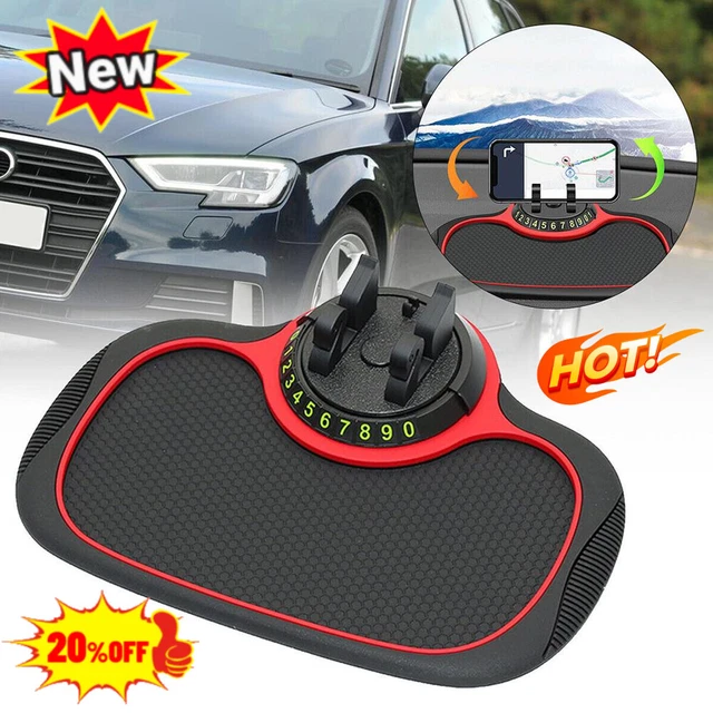 Car Stand NonSlip Dashboard Mount Mat Number Parking Phone Holder Anti Skid Pad