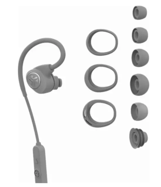 JLAB Audio Epic Sport Wireless Fitness Earbuds w Case / GRAY / $99.99 2