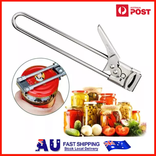 Stainless Multi-function Kitchen Gadget Bottle Can Wine Jars Lid Opener Tool 6N