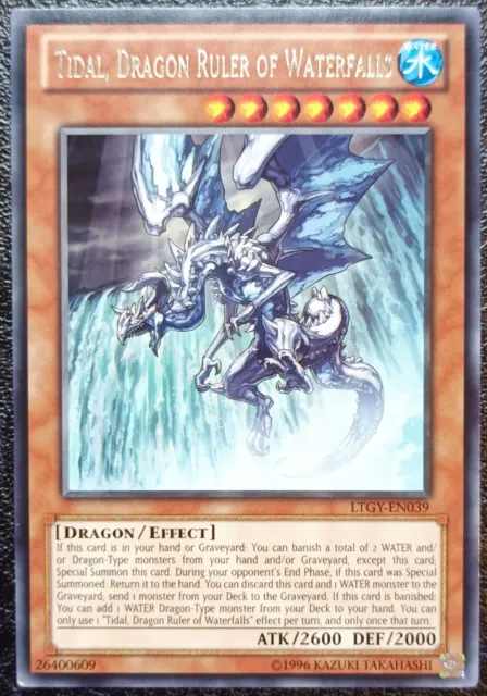 Yu-Gi-Oh! Tidal, Dragon Ruler of Waterfall LTGY-EN039 Rare. Lot of 4 Cards!