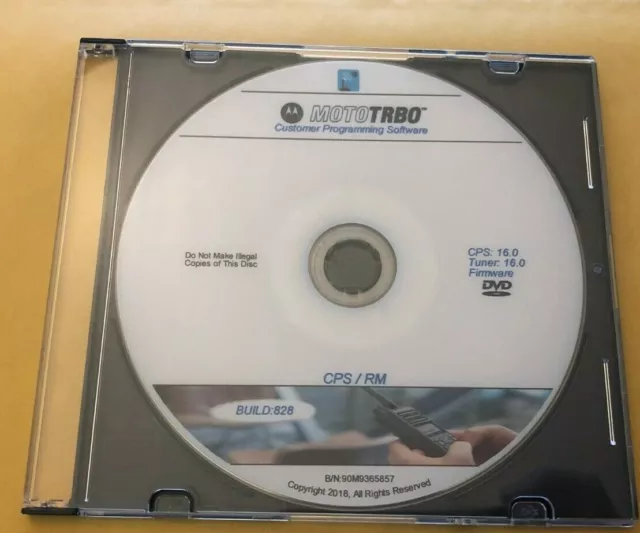 Programming Disk CD For M 16.0 SL300 XPR7550 XPR4550 XPR6550 CM200D CP200D DMR