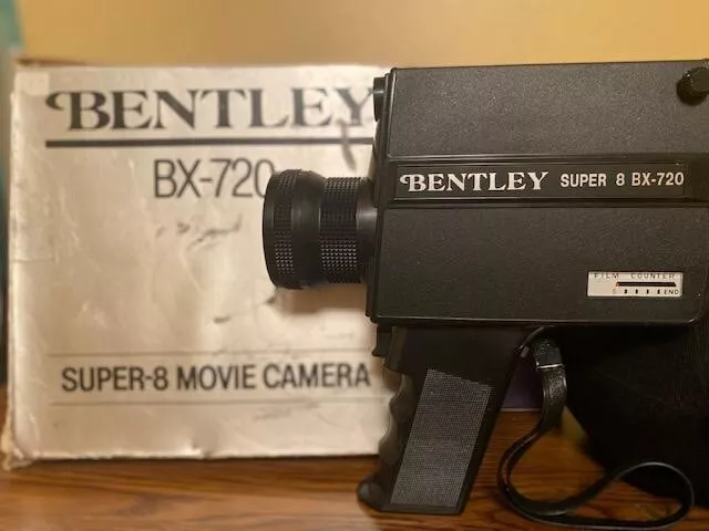 Bentley BX720  Super 8 movie camera---in box untested