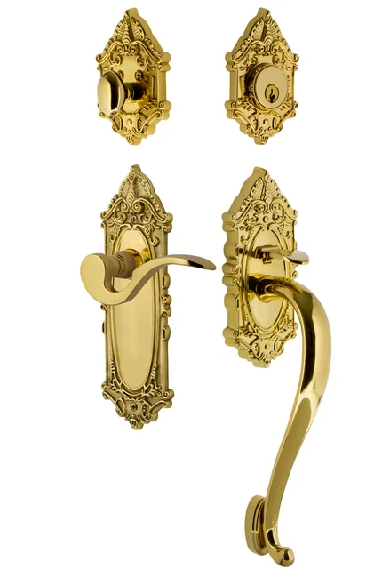 Nostalgic Warehouse VICMAN_ESET_238_SG_RH Victorian Right Handed - Brass