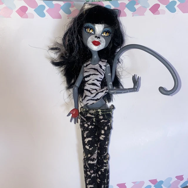 Monster High Purrsephone Werecat Doll Twins Black Hair