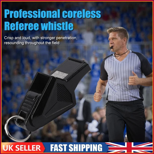 Referee Whistles Plastic Whistle for Referee Competition Training (Black)