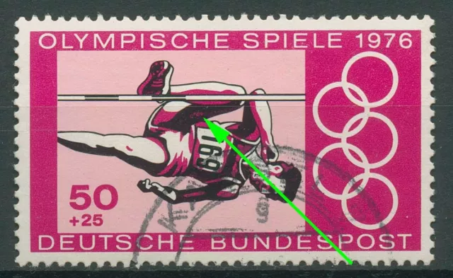 Bund 1976 Olympische Spiele Montreal mit Plattenfehler 887 I gestempelt