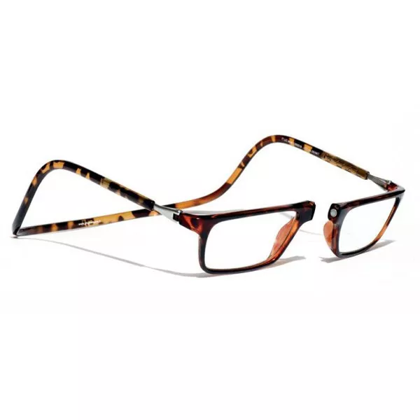 CliC +3 Diopter Magnetic Reading Glasses: Executive Tortoise, Cheaters, Readers