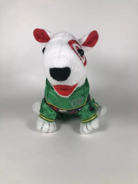 Target Plush Bullseye Dog India Green 2008 6.5” Animal Adventure Stuffed Toy