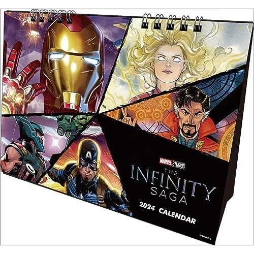 DESKTOP CALENDAR 2024 Japan Marvel Studios The Infinity Saga 16 × 21 cm