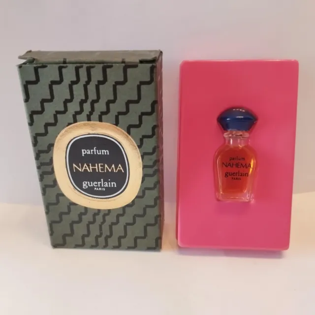 VINTAGE Miniature parfum COLLECTION GUERLAÏN "NAHËMÄ" 1 ml  bouchon a vis