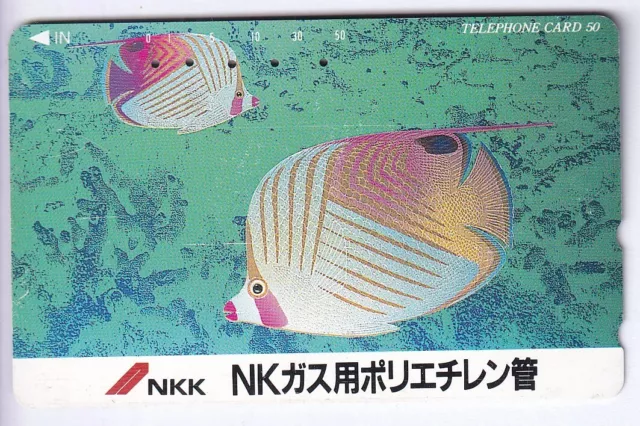 Asie Telecarte / Phonecard .. Japon 50Y Tamura Ntt Poisson Fish Corail