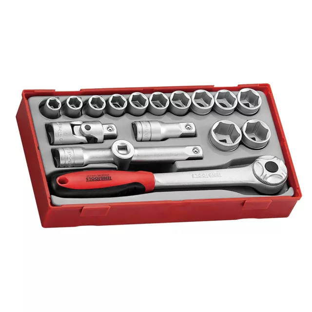 Teng Tools 1/2 Drive Socket Ratchet Extension Tool Set Toolkit (Hex)