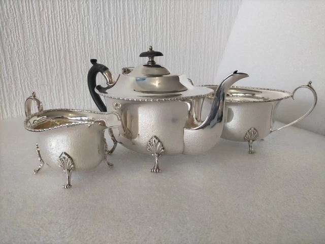 SUPERB QUALITY MAPPIN Webb Triple Deposite piece Tea Set