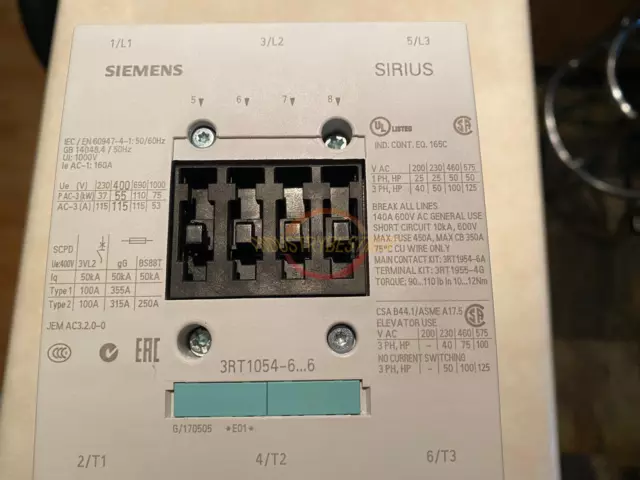 1PC New SIEMENS Contactor 3RT1054-6AF36 3RT1054-6AF36