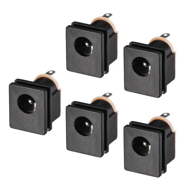 sourcingmap 10pcs 5.5x2.1mm Jack di alimentazione DC Presa Connettore