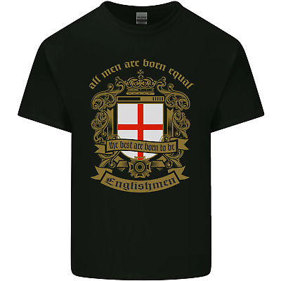 All Men Are Born Equal English England Mens Cotton T-Shirt Tee Top