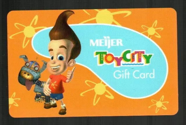 MEIJER Toy City, Jimmy Neutron ( 2002 ) Gift Card ( $0 )