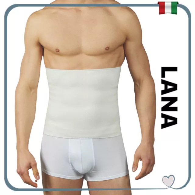 Pancera LANA Fascia Lombare Elastica Termica Contenitiva Uomo Donna Panciera in