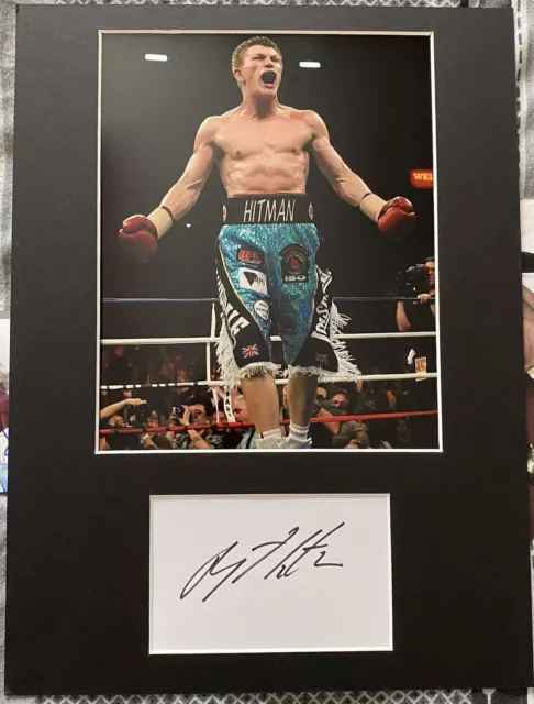 Ricky Hatton Autograph in 16x12 mount - HAND SIGNED - Boxing